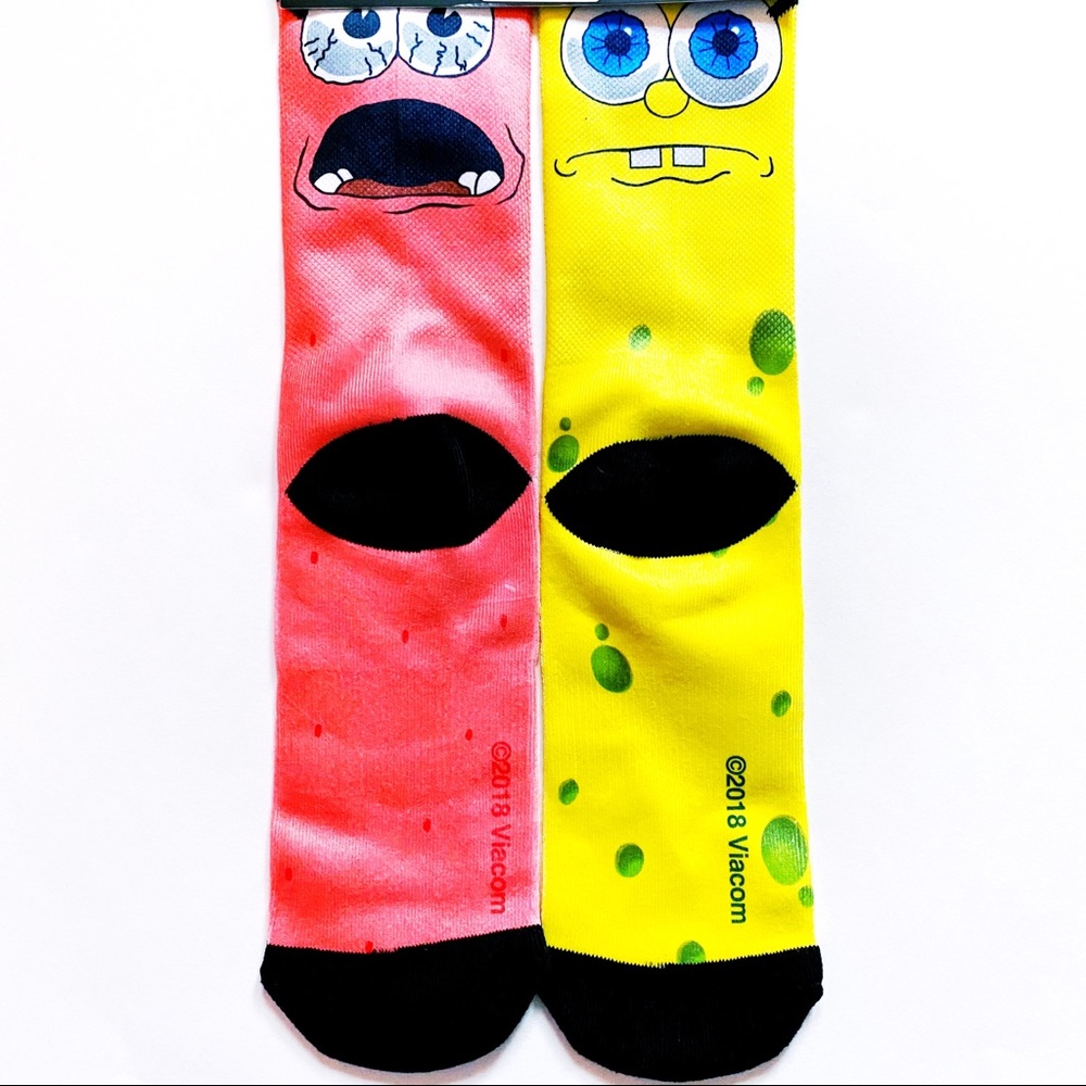 Spongebob Squarepants Patrick Odd Sox Crew Socks - Picture 4 of 5